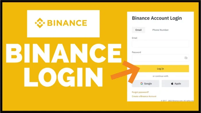 Log in to virtual currency binance account
